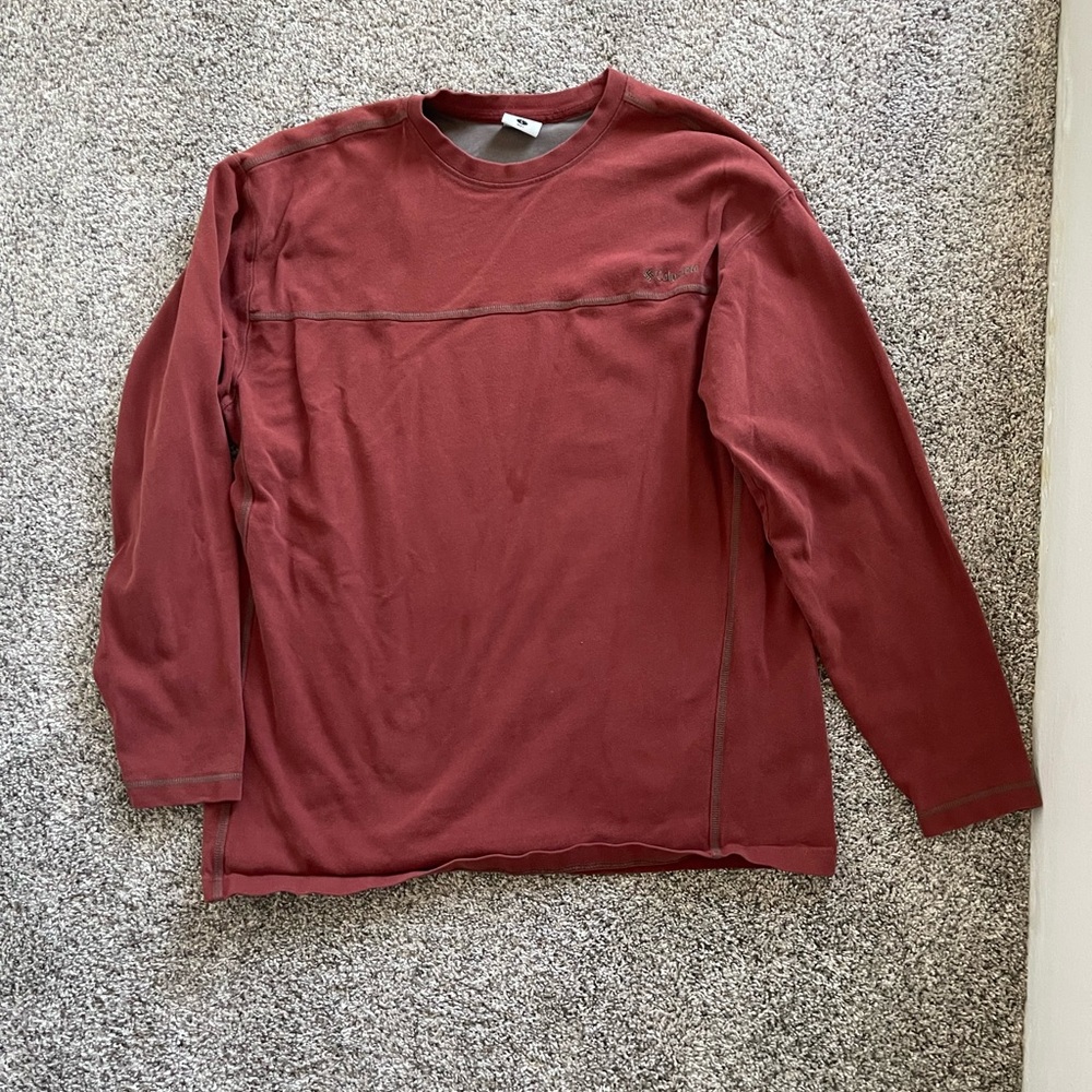 Columbia Men's Burgundy Long Sleeve Shirt